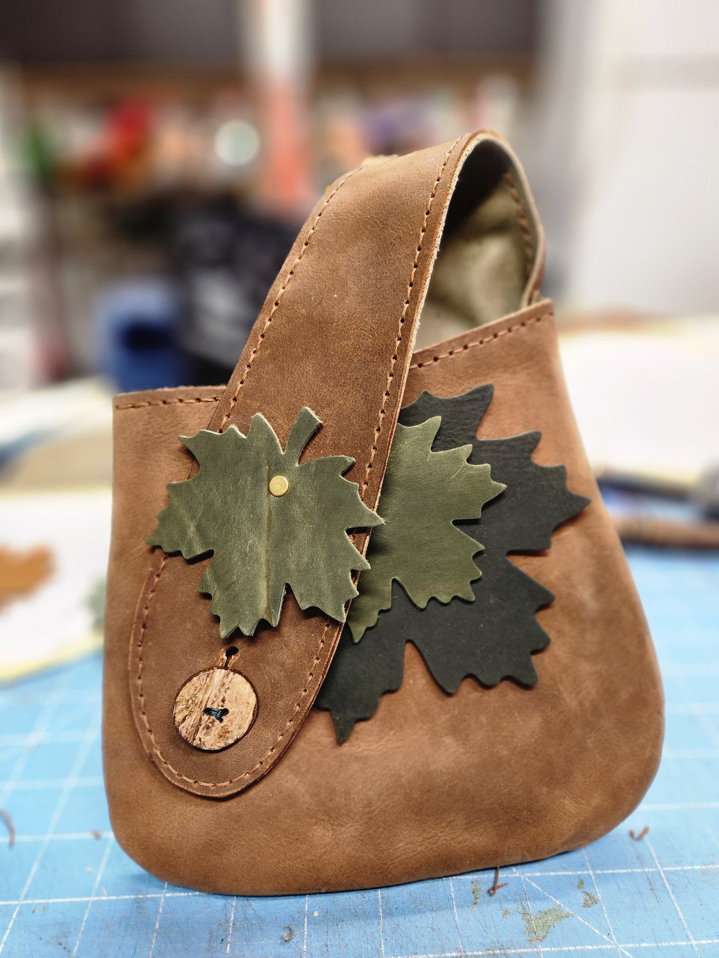 Hobo Hip Bag Pattern - DIY Leather Fairy Bag Pattern - Hobo Belt Pouch - Simple Good Leather