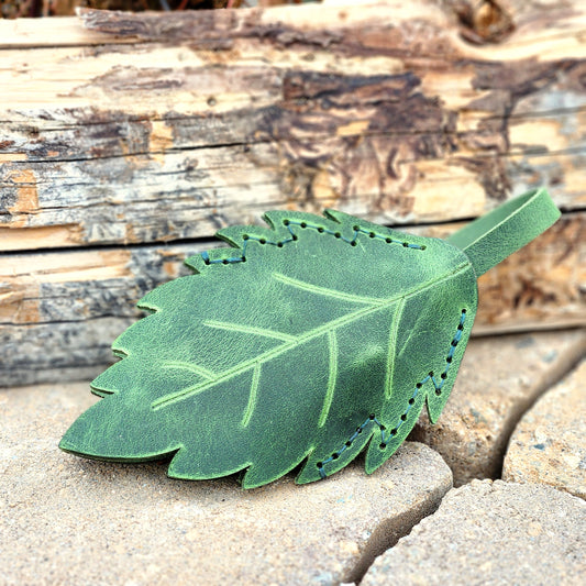 Fairy Leaf Key Holster - Leather DIY Pattern Tutorial - Leather Key Cover - Fairy Key Holder - Simple Good Leather