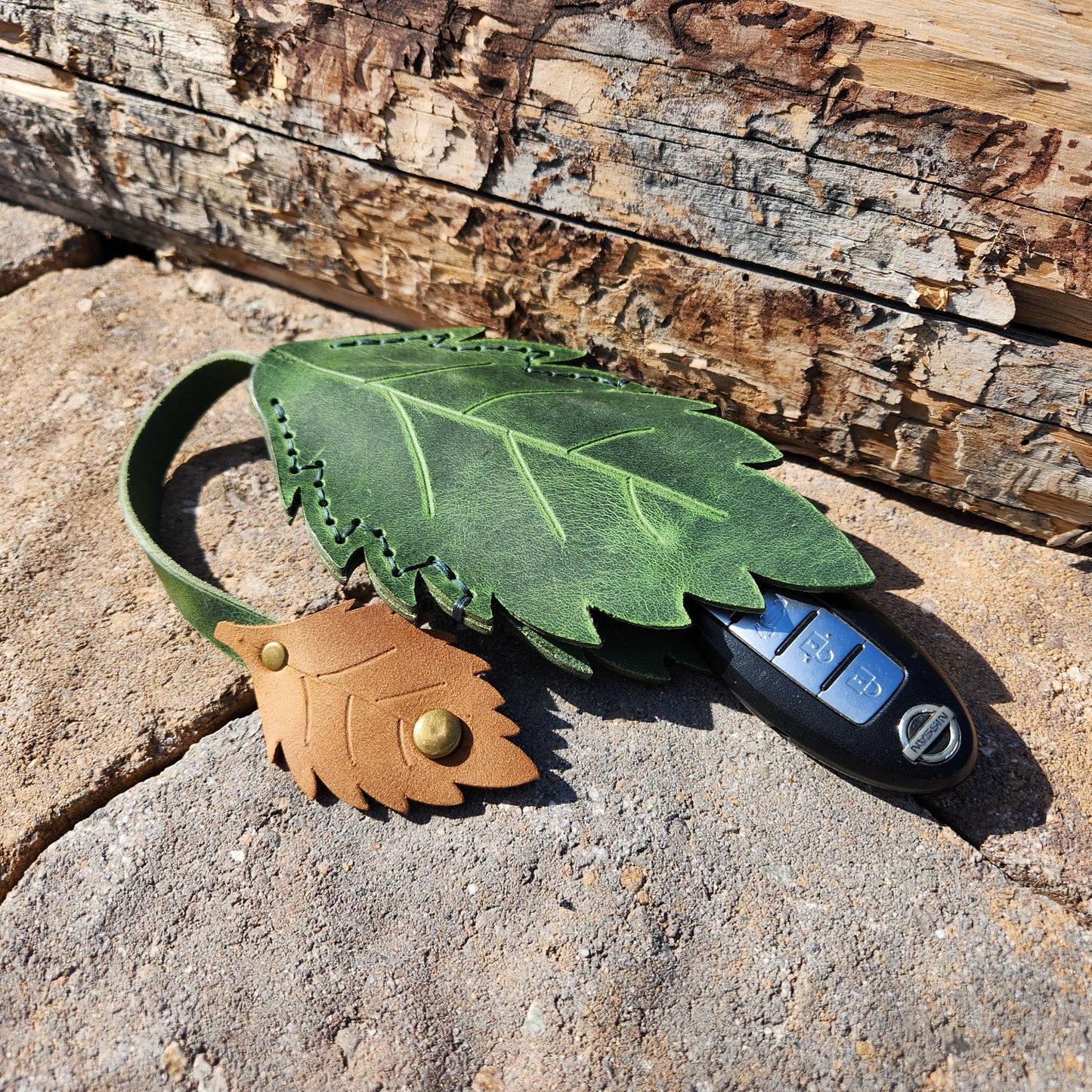 Fairy Leaf Key Holster - Leather DIY Pattern Tutorial - Leather Key Cover - Fairy Key Holder - Simple Good Leather