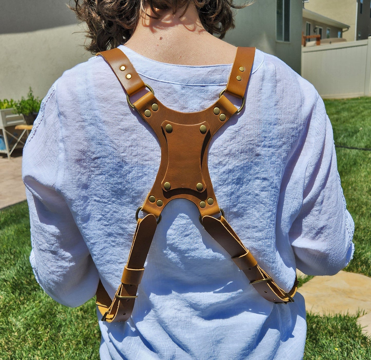 The Perfect Photographer's Gift - Dual Camera Leather Harness - Personalized - Wickett & Craig straps - full grain leather camera harness - Simple Good Leather