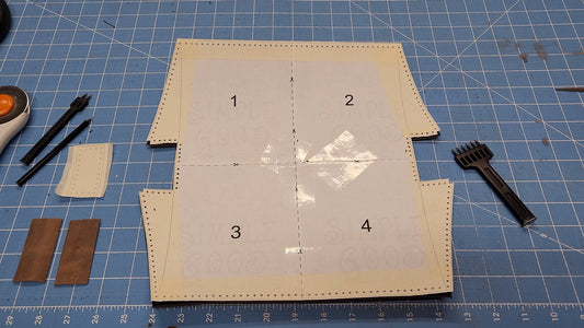 Leather Makeup Bag Pattern - DIY Leather Pattern - PDF Download - Small Leather Bag with Video Tutorial - Simple Good Leather