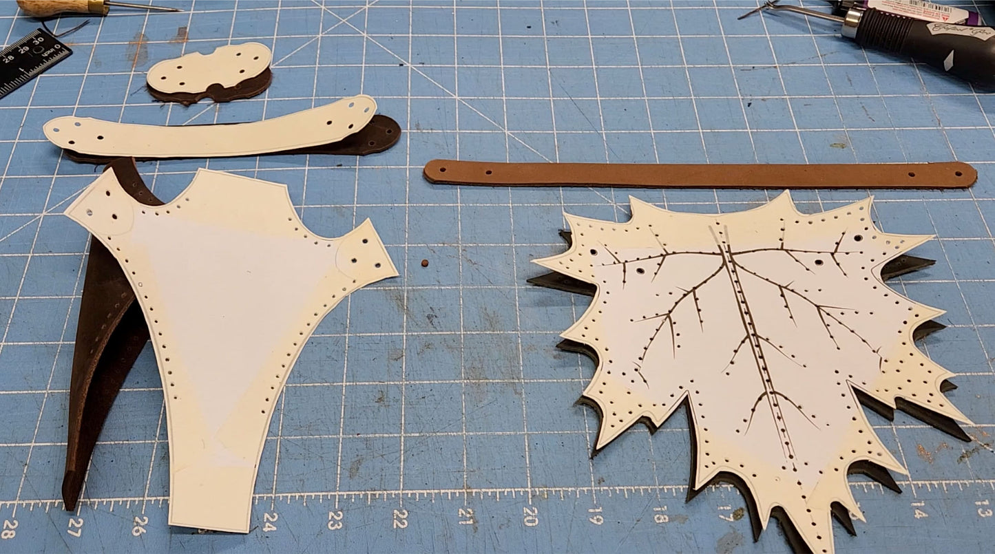 Magic Wand Leather Holster Pattern - DIY PDF - Wizards Wand Holster, Sheath, Frog - Perfect for comiccon costume, renfaire cosplay, or D&D - Simple Good Leather