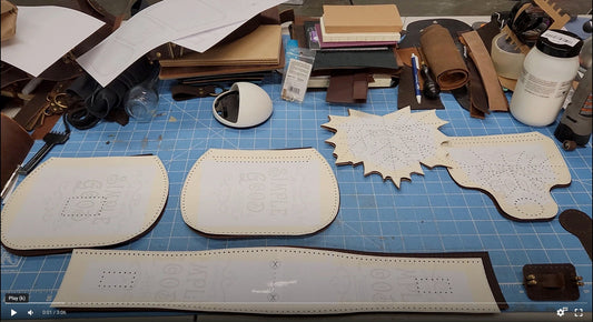 Leather Purse Pattern - Maple Leaf Oval shape - DIY Cross Body Purse PDF Pattern and Tutorial - a playfully subtle Autumn purse - Simple Good Leather