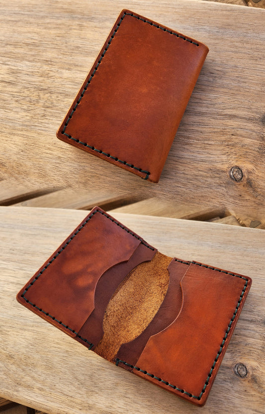 Handmade Leather Wallet, Slim Front Pocket Wallet, High Quality Minimalist Wallet, Men's Gift - Personalization available - Simple Good Leather
