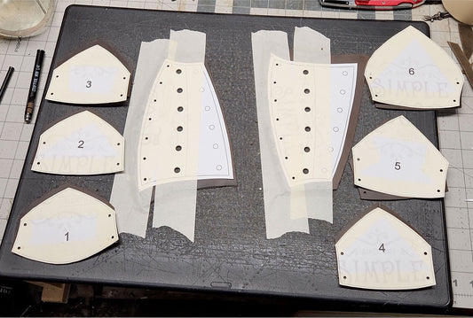 Leather Bracers Bundle for Beginners - DIY Arm Guard Patterns: Medieval Bracers, Fantasy, LARP, for Cosplay or Renfair Bundle -PDF Download - Simple Good Leather