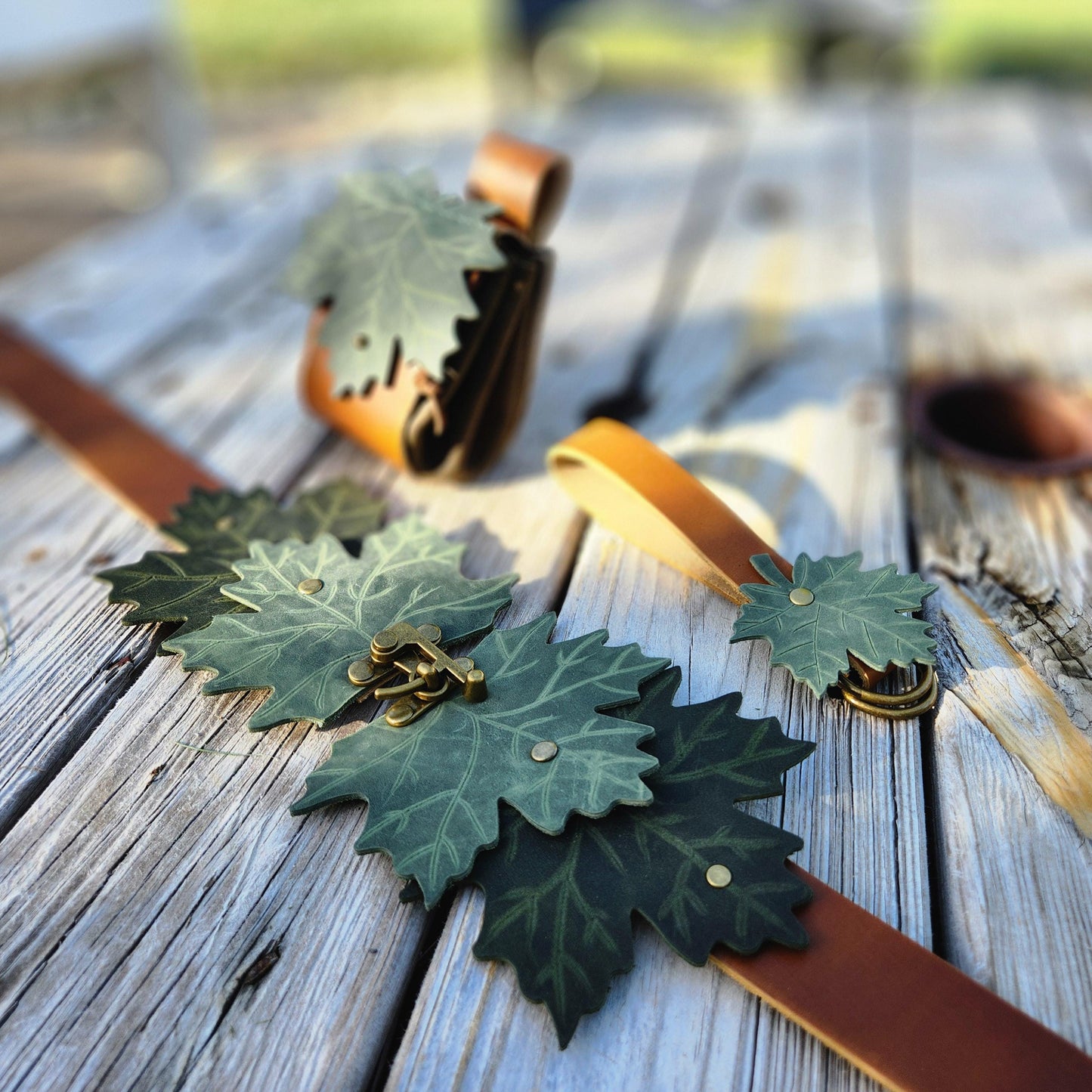 Fairy Bundle for larger sizes - up to 3XL belt - Fae Belt, Pouch, and Skirt Hike - Ren Faire Cosplay Costume - Simple Good Leather