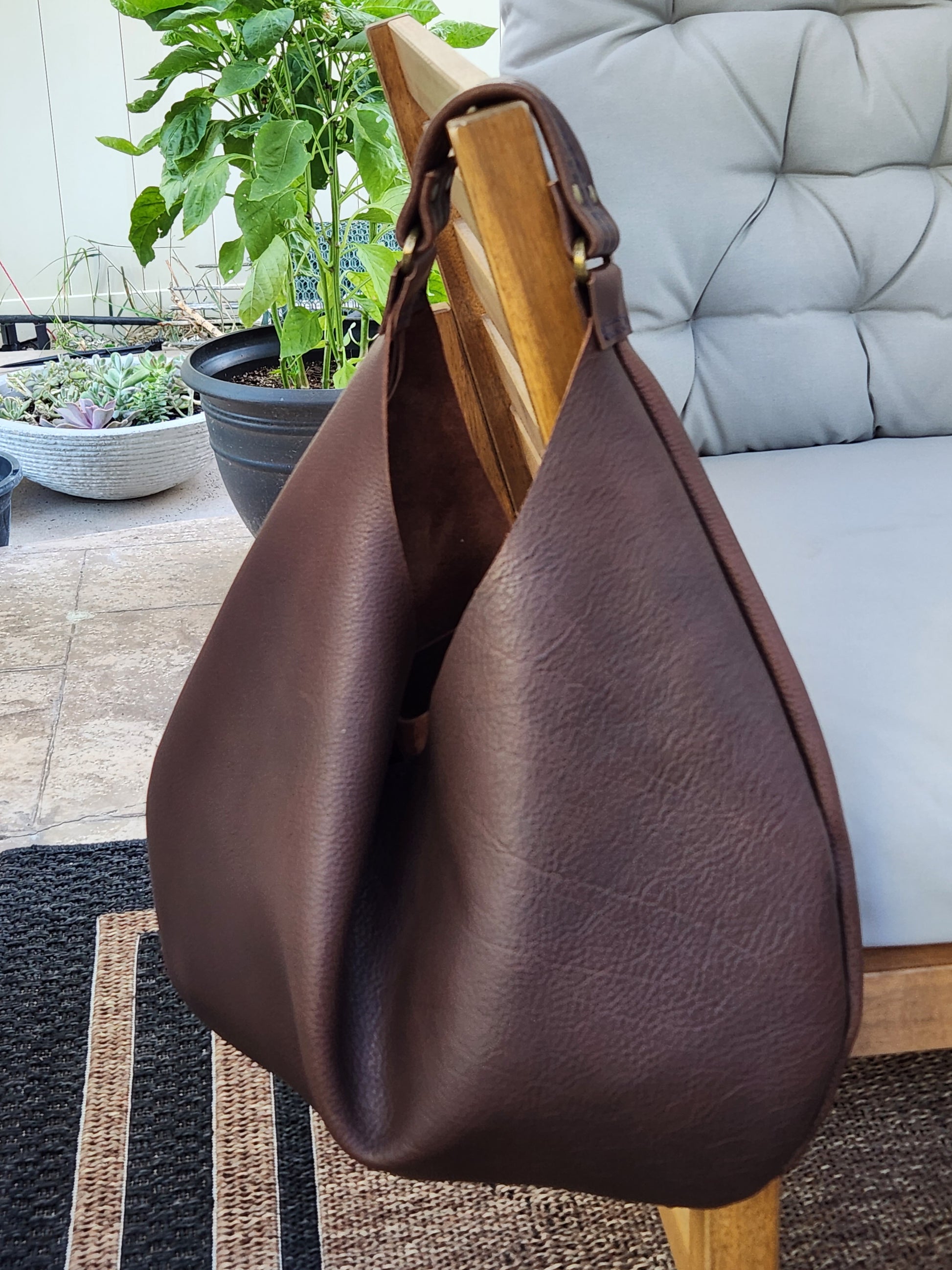 Leather Hobo Bag