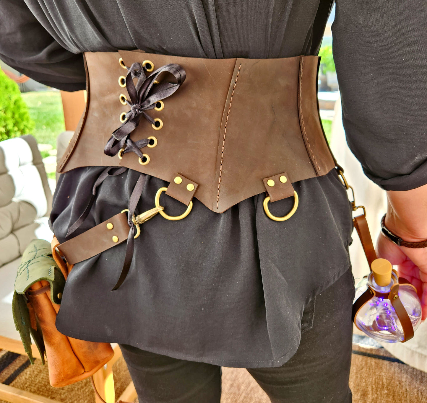 Steampunk Half Corset Pattern - Corset Belt - Medieval Corset Belt for comiccon costume, renfaire cosplay, or D&D