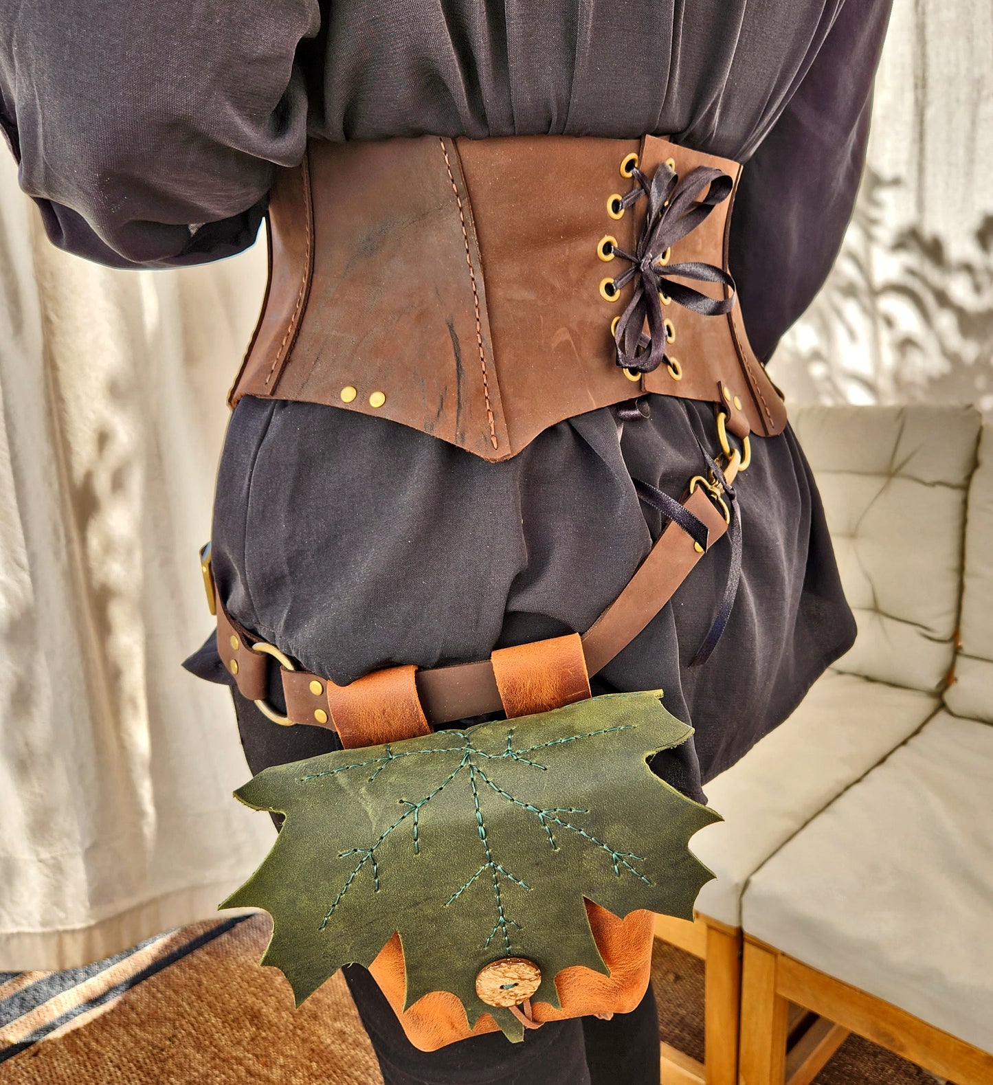 Steampunk Half Corset Pattern - Corset Belt - Medieval Corset Belt for comiccon costume, renfaire cosplay, or D&D