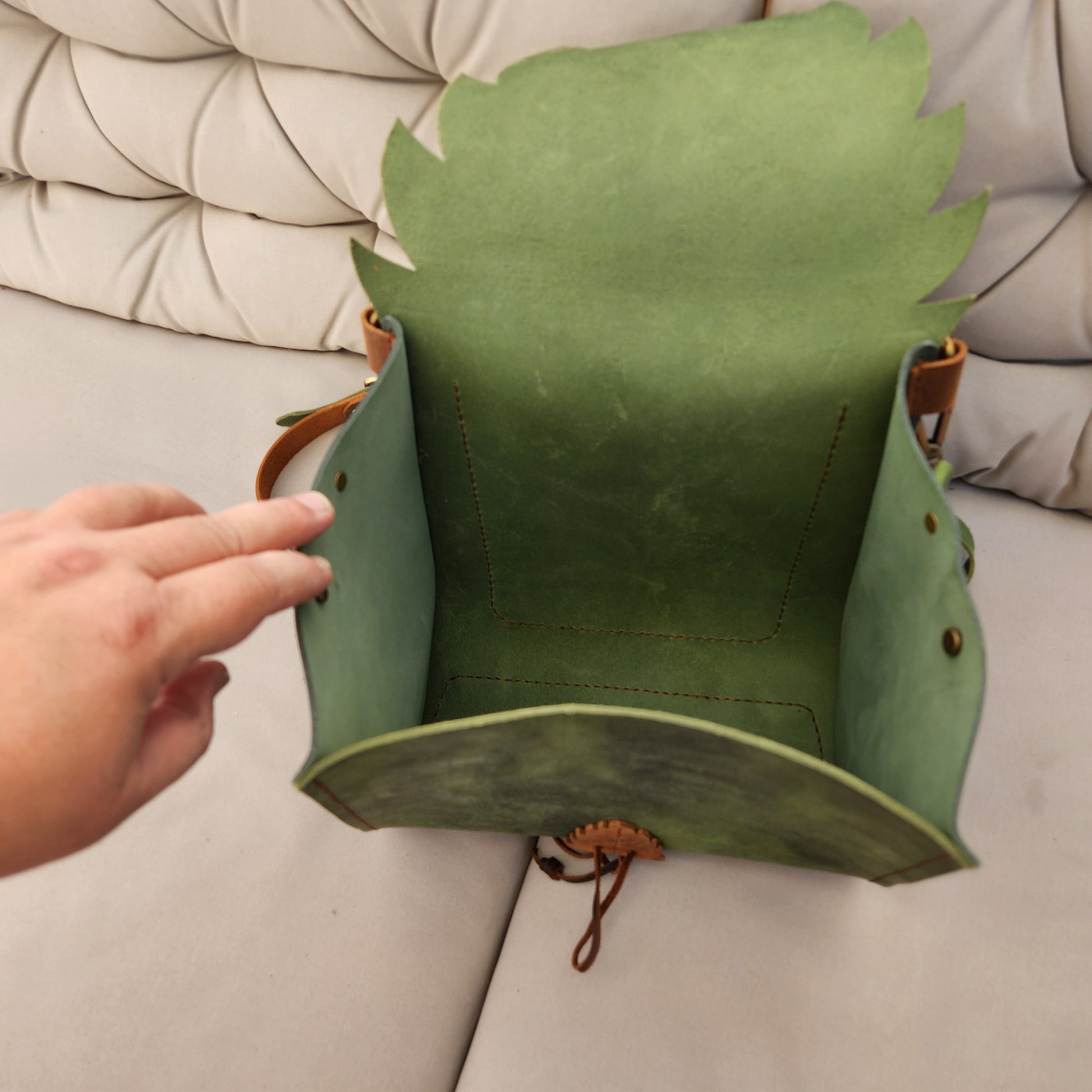 Fairy Leaf Backpack | DIY PDF Pattern & Tutorial - Elven Backpack - Simple Good Leather