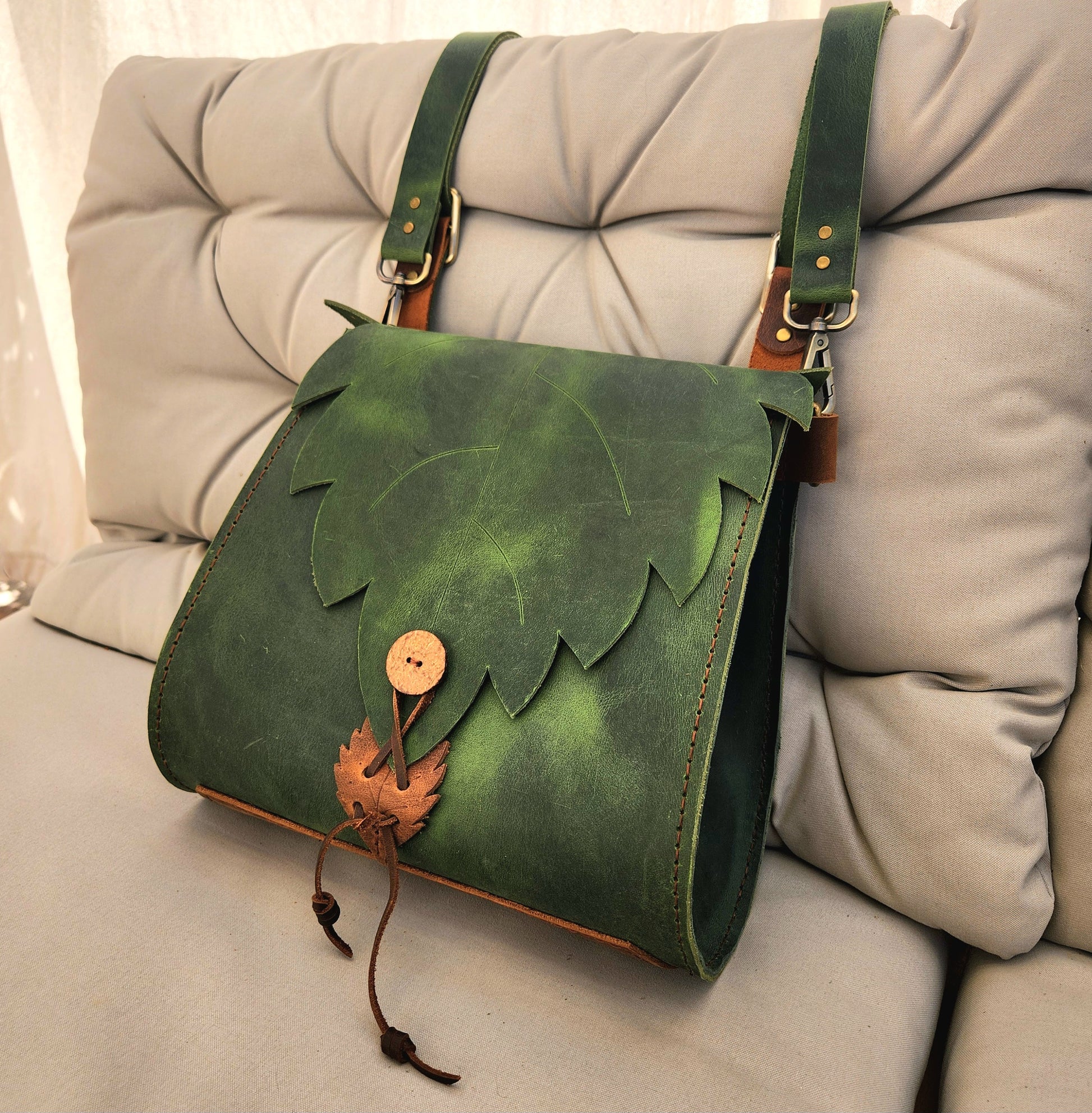 Fairy Leaf Backpack | DIY PDF Pattern & Tutorial - Elven Backpack - Simple Good Leather