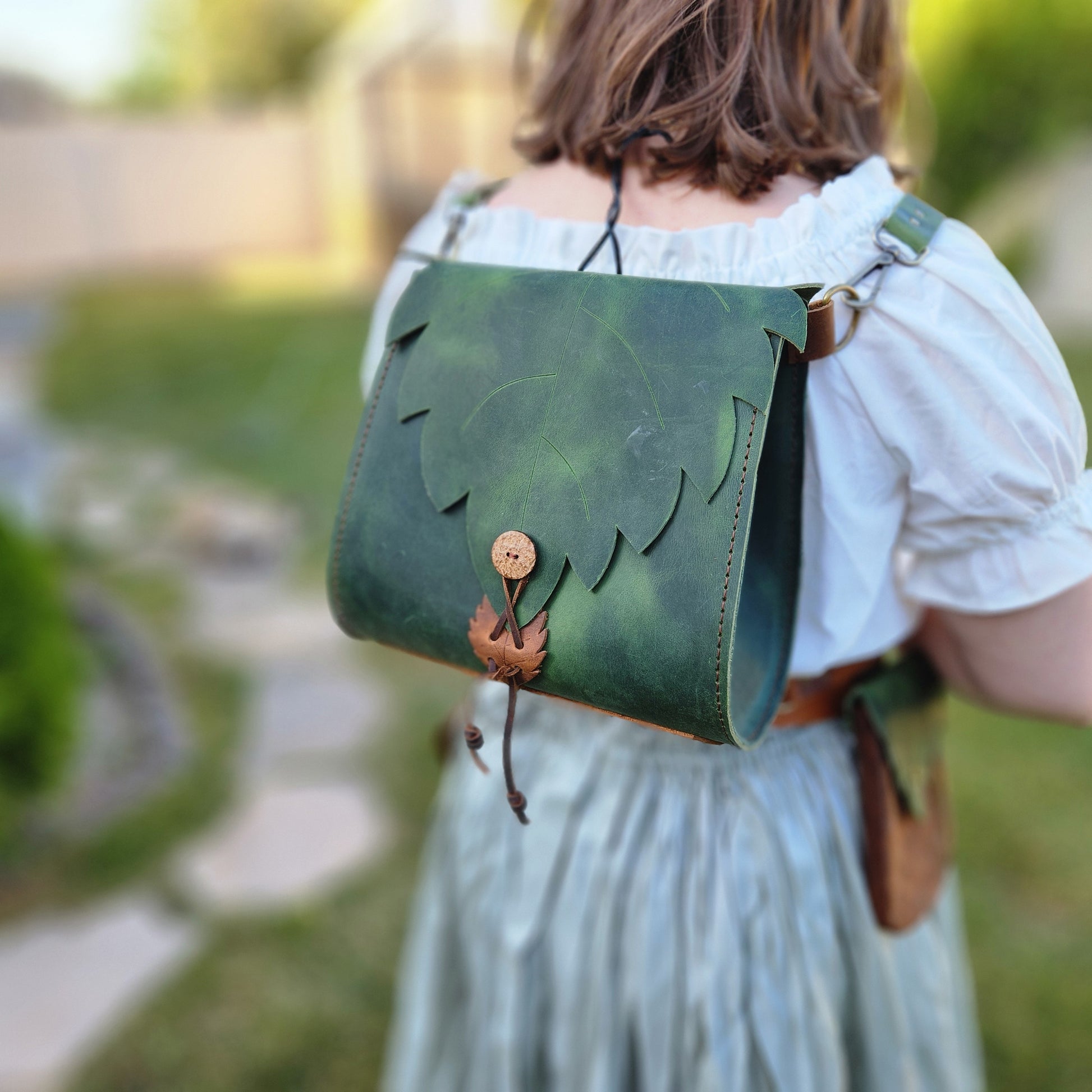 Fairy Leaf Backpack | DIY PDF Pattern & Tutorial - Elven Backpack - Simple Good Leather