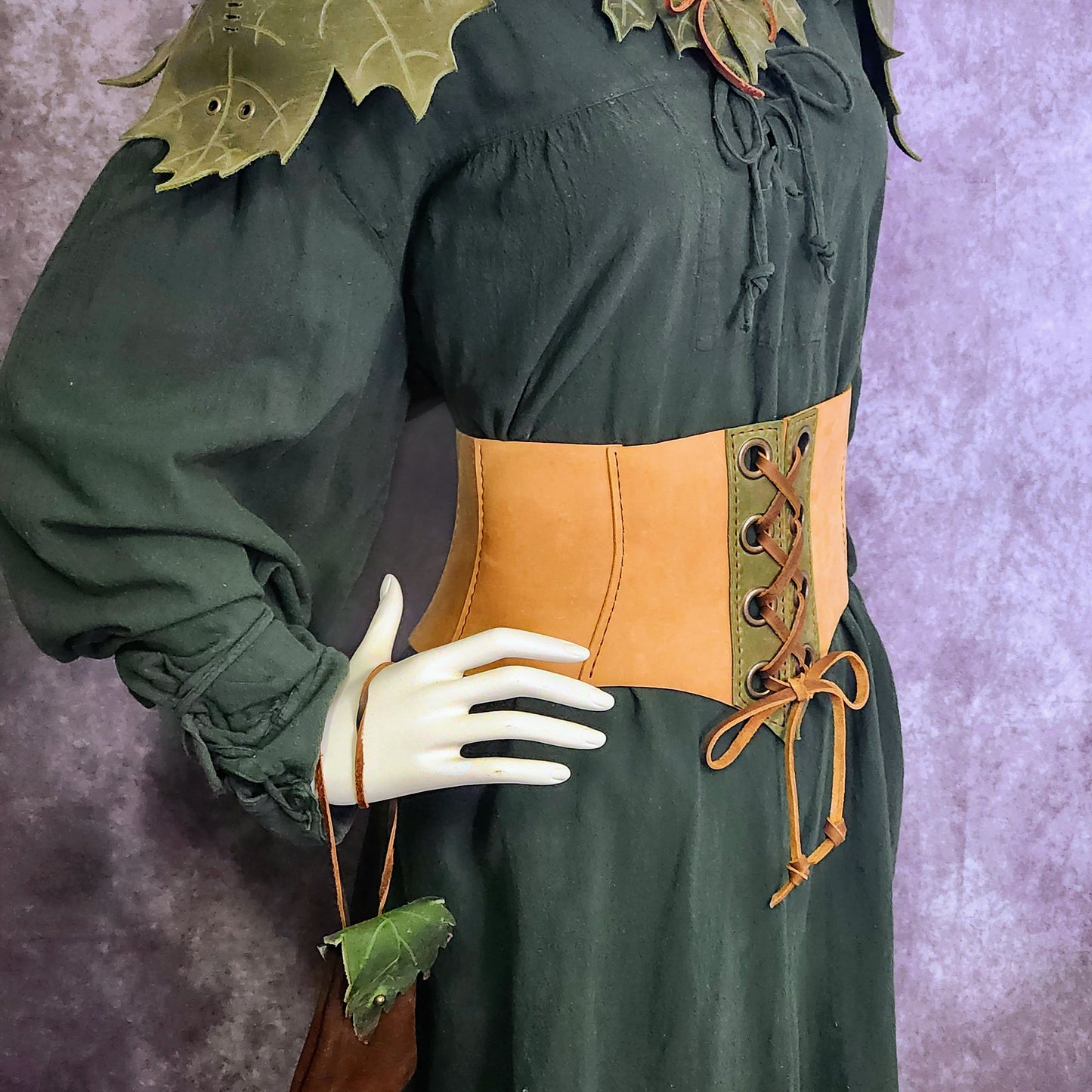 Ranger Corset Leather Pattern – Beginner Friendly Hip Corset with Buckle Back and Chunky Lacing