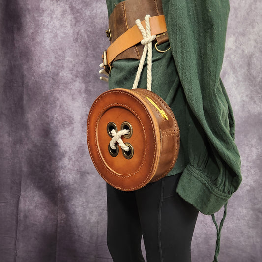 Fairy Button Purse - 3 sizes - Perfect for Ren Faires, cosplay, costume - Simple Good Leather