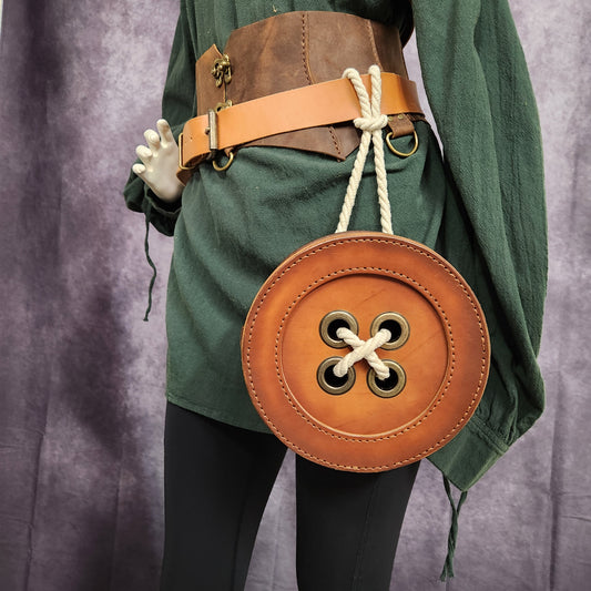 Fairy Button Purse - 3 sizes - Perfect for Ren Faires, cosplay, costume - Simple Good Leather