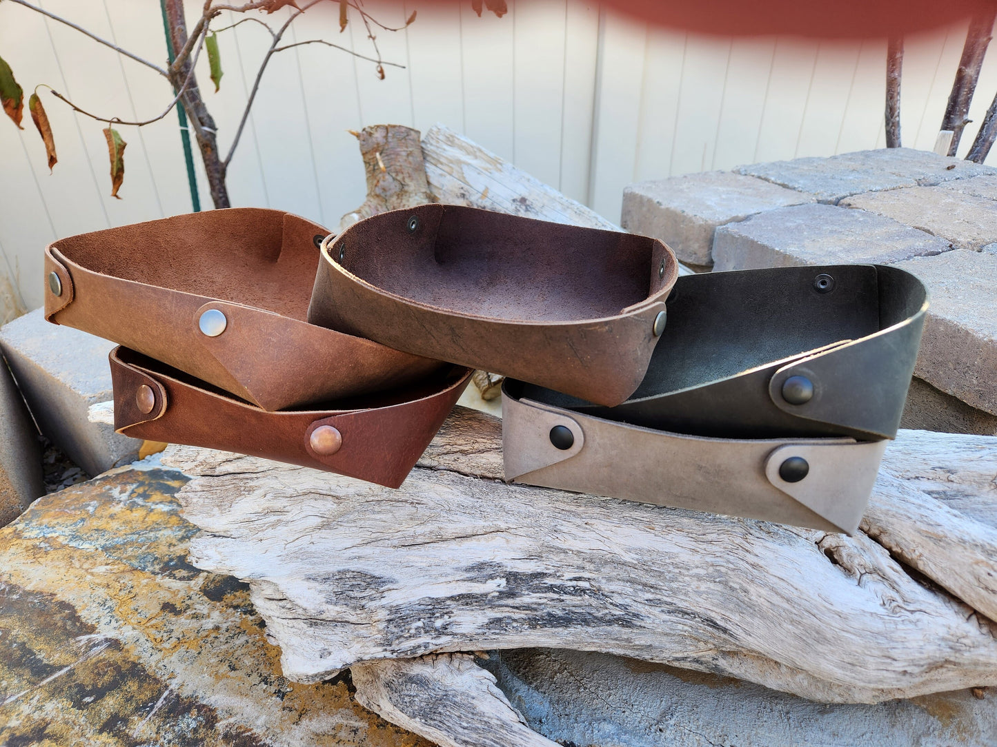 Leather Valet Tray - Handmade Dice Tray - Leather Catch All - Personalized Gift - Gift for Him - Gift for Her - Christmas Gift - Simple Good Leather