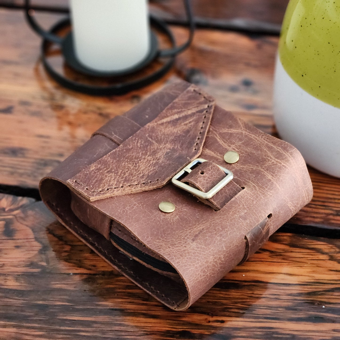 Small Roll-Up Dopp Kit Pattern & Tutorial - Leather Roll Up Bag PDF pattern - Toiletry Bag pattern, Compact Dopp Kit , Traveler's Dopp Kit - Simple Good Leather