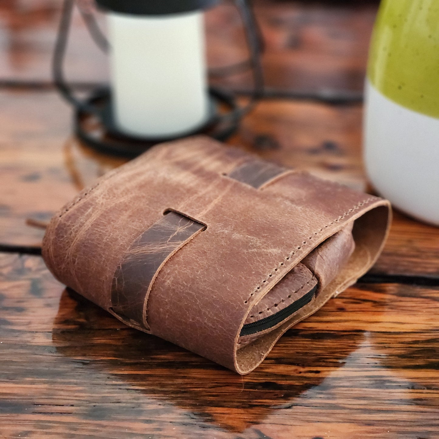 Small Roll-Up Dopp Kit Pattern & Tutorial - Leather Roll Up Bag PDF pattern - Toiletry Bag pattern, Compact Dopp Kit , Traveler's Dopp Kit - Simple Good Leather