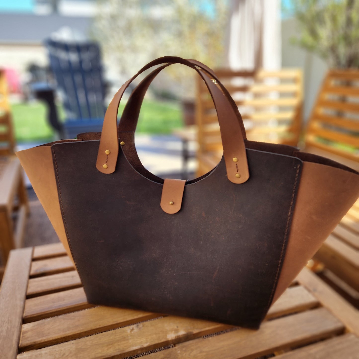 Extra Wide Tote Bag Pattern - Leather bag DIY - PDF Download - Leather Tote Pattern - Tote Bag Pattern - Tote Template - Simple Good Leather