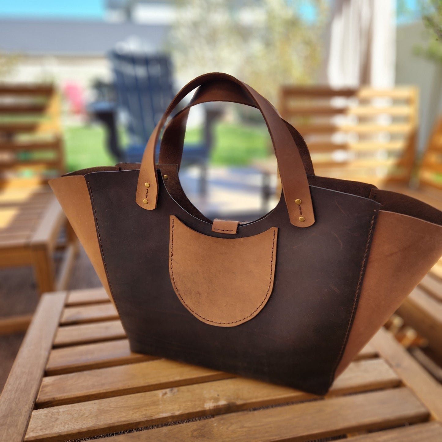 Extra Wide Tote Bag Pattern - Leather bag DIY - PDF Download - Leather Tote Pattern - Tote Bag Pattern - Tote Template - Simple Good Leather