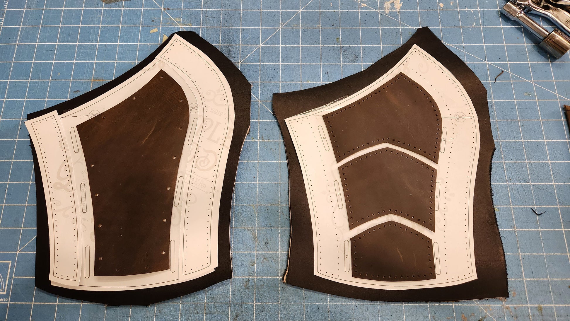 More Leather Bracers 2 styles  -DIY Arm Guard Patterns: Medieval Bracers, Fantasy, LARP, Template for Cosplay or Renfair Bundle PDF Download - Simple Good Leather