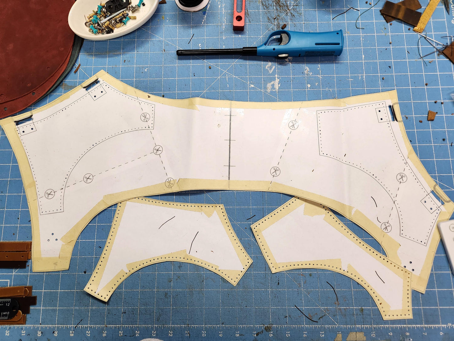 Leather Chest and Shoulder Armor Harness - Beginner Friendly - DIY PDF Leather Pattern and Video Tutorial - Cosplay LARP - Simple Good Leather