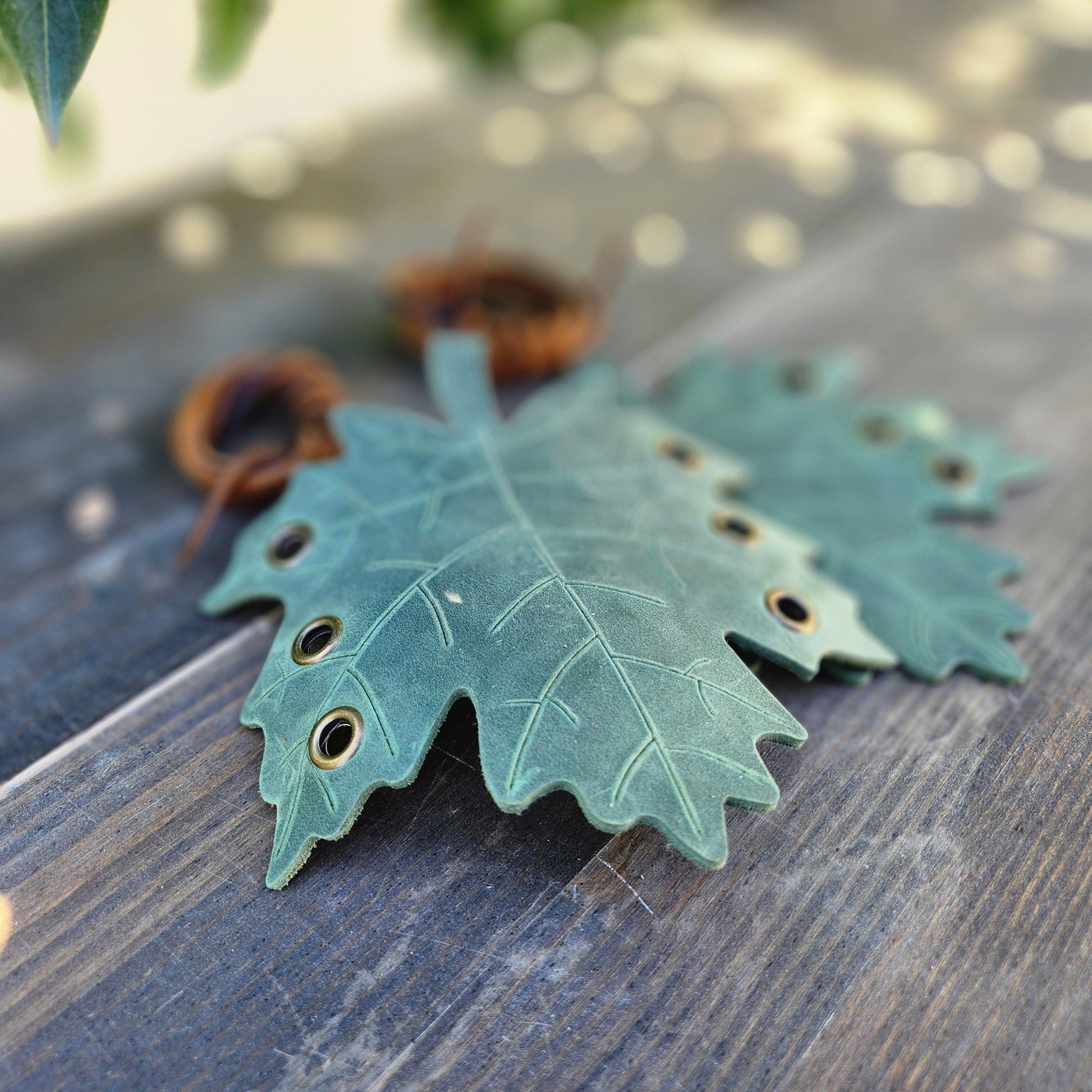 Fae Wrist Bracers - Fairy leaf Leather Wrist bracers - Leather Leaf Wrist Cuffs - Fae Leaf Cuffs - Simple Good Leather