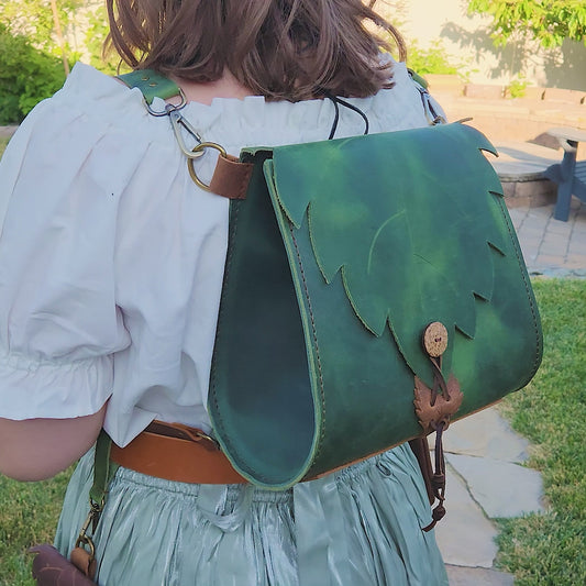 Fairy Leaf Backpack | DIY PDF Pattern & Tutorial - Elven Backpack